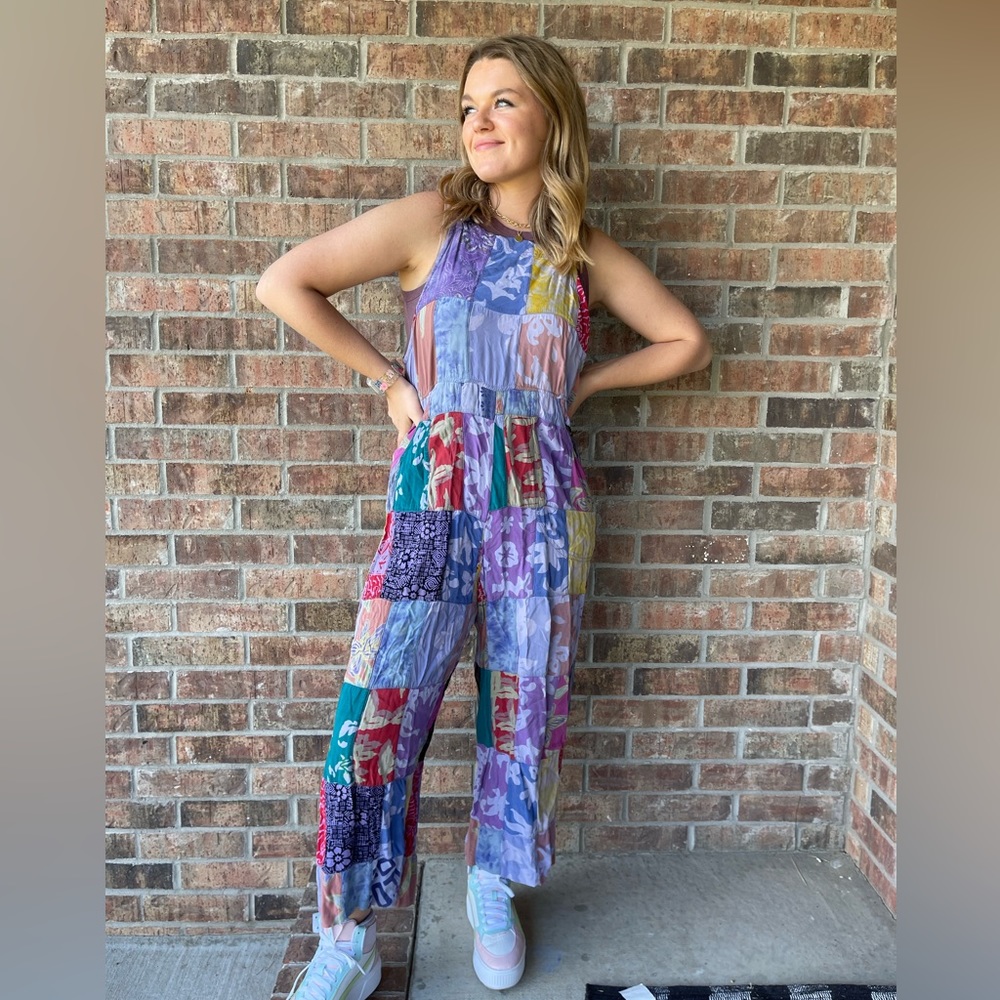 Thin Air Patched Jumpsuit - Size Small